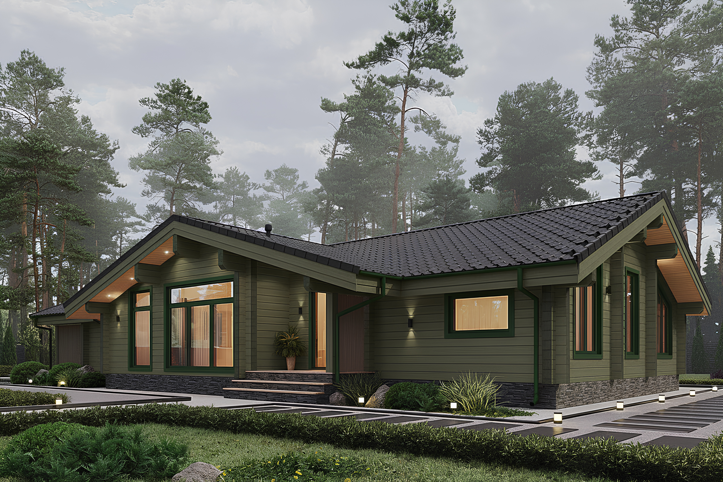 Дом из клееного бруса VZ-498